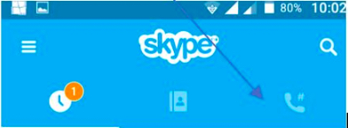 skype home calling image