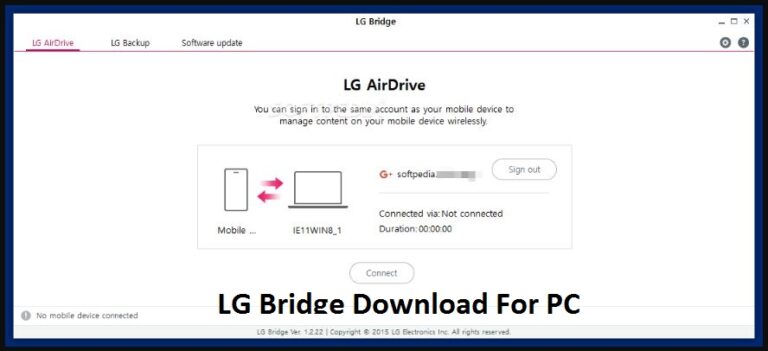 PC Windows အတွက် LG Bridge 7,8,10,11 အခမဲ့ download