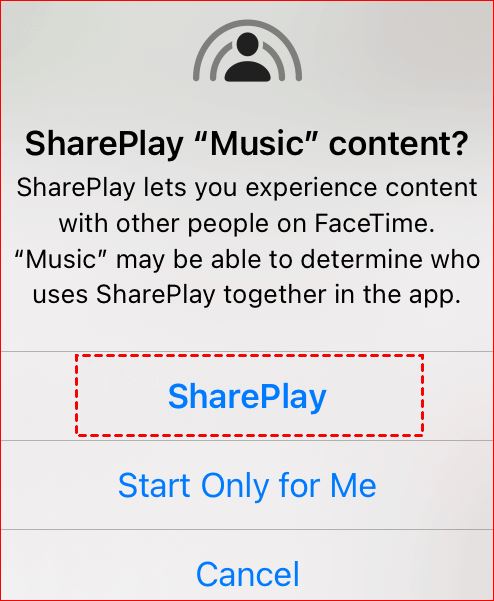 how to share music on facetime